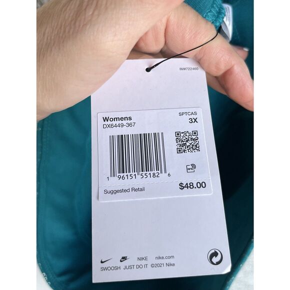 Nike Bright Spruce Stardust High Waisted Leggings - Size 3X - Green/Blue Color - Picture 10 of 12